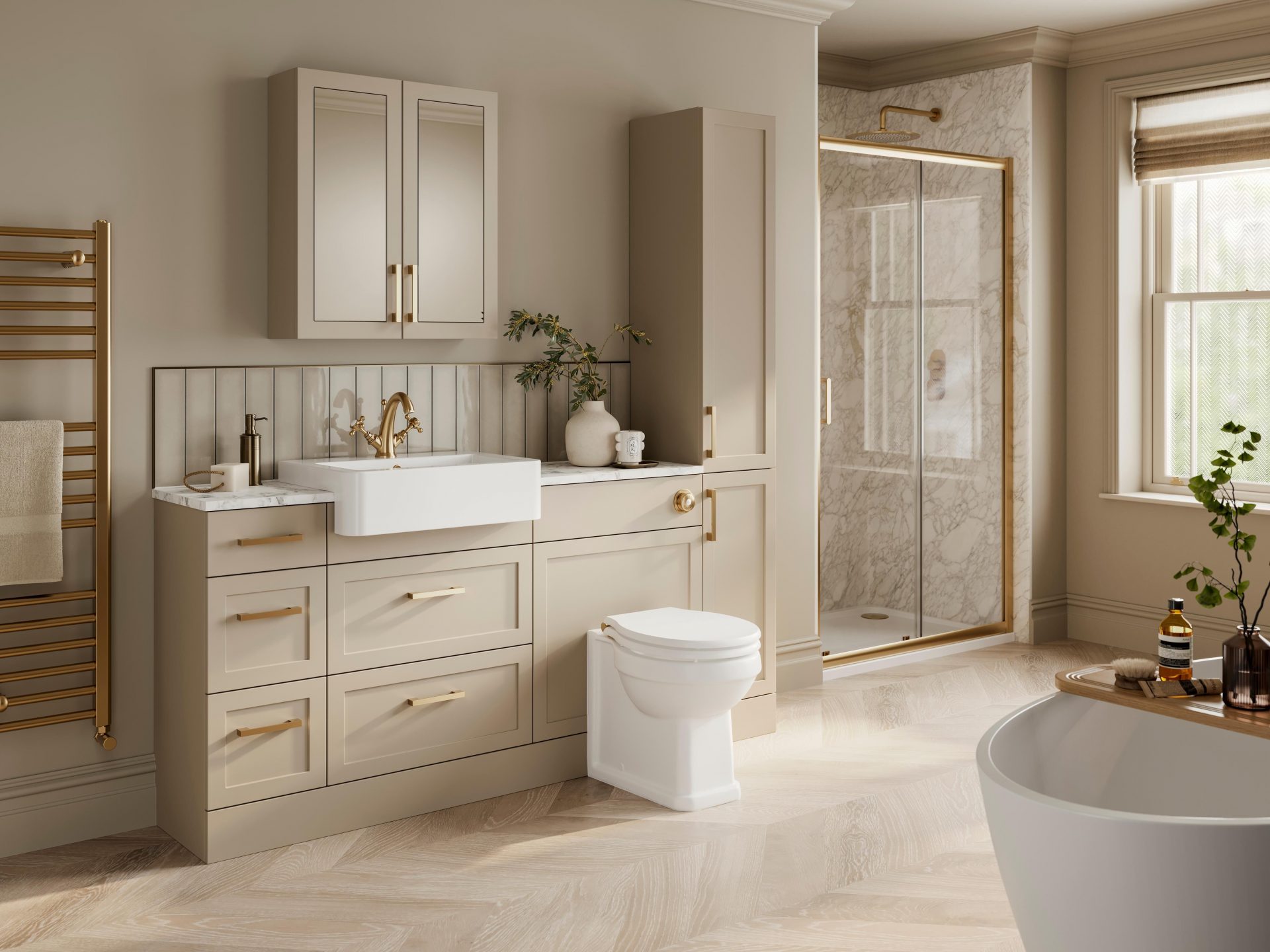 Nuie Lux Fable 600mm Standard Floorstanding WC Unit – Pebble Grey