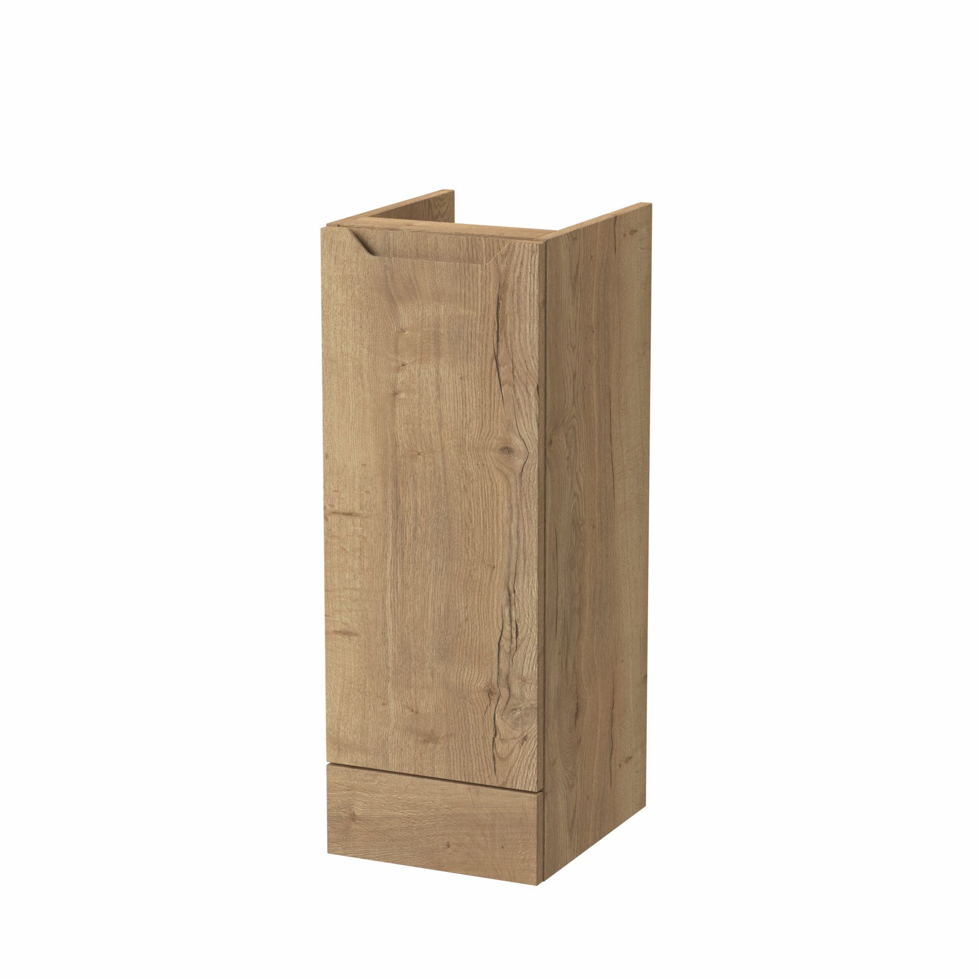 Nuie Lux Loave 300mm 1 Door Standard Floorstanding Base Unit – Autumn Oak