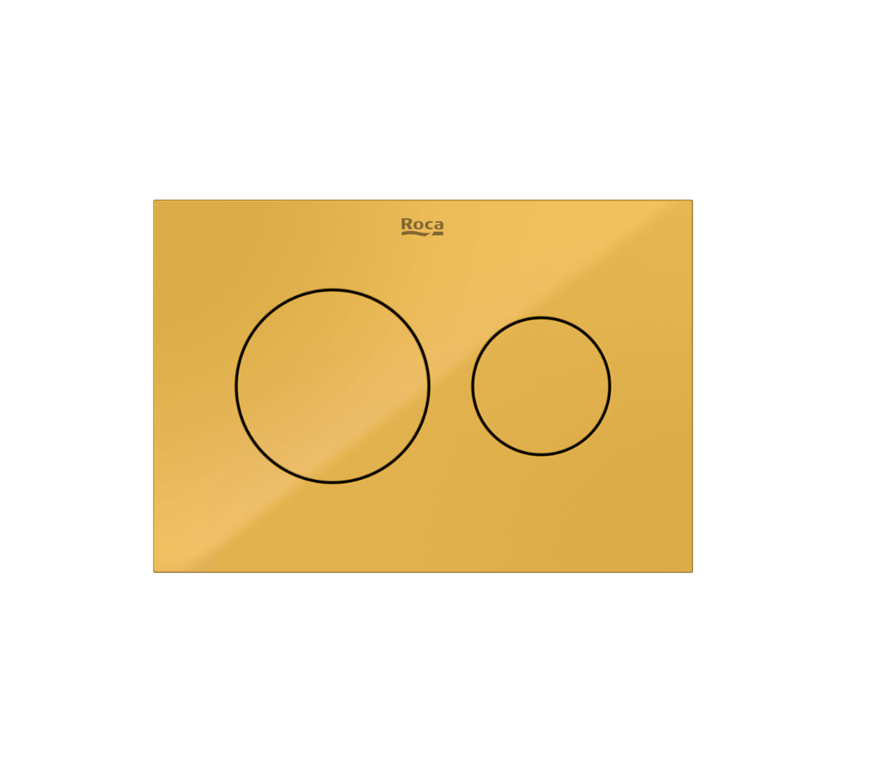 Roca PS3 (Duplo S) – Dual Flush Operating Plate for Concealed Cistern – Honey Yellow