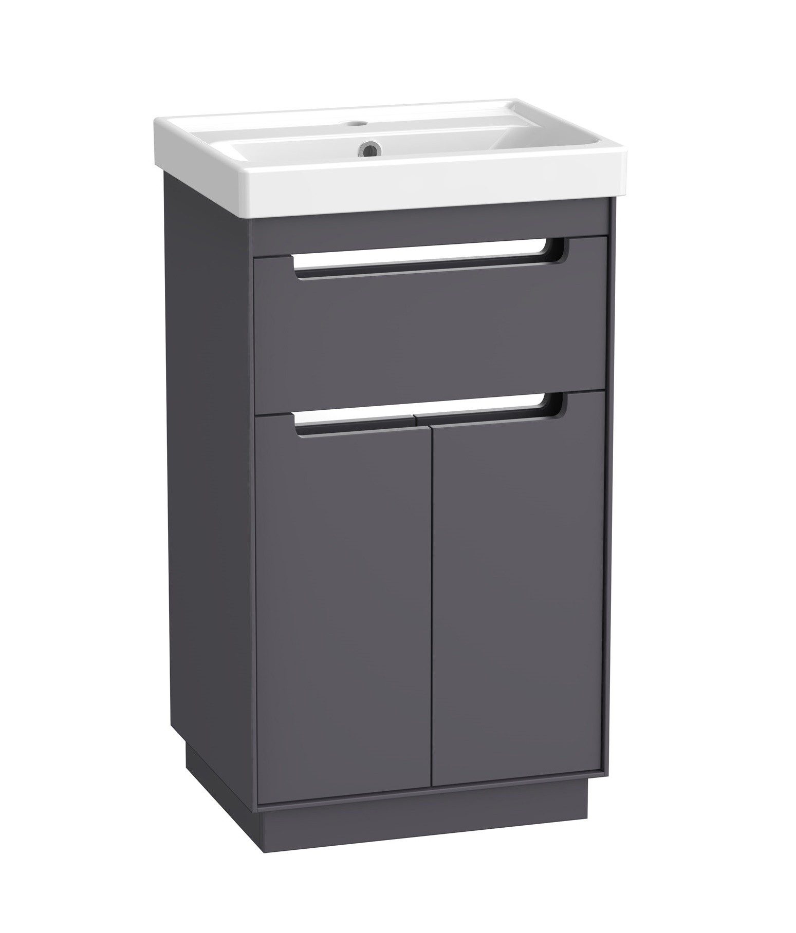 Tavistock Acumen 500mm Freestanding Vanity Unit & Basin – Matt Storm Grey
