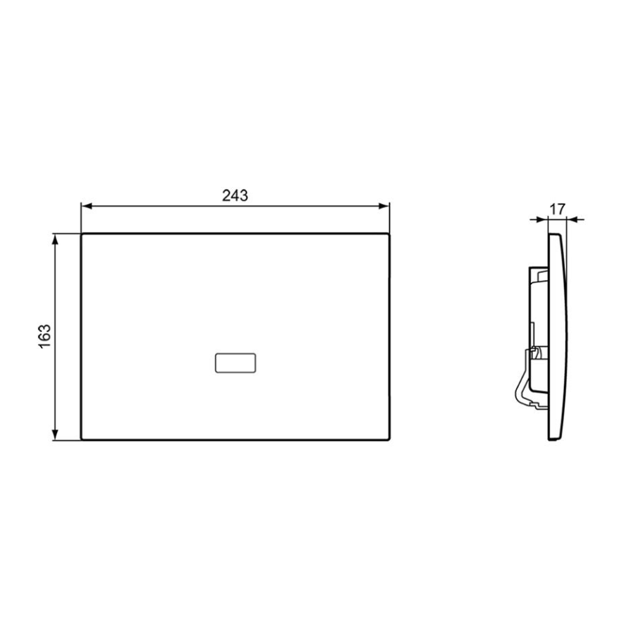 Armitage Shanks Septa Pro E2 Electronic (infared) Metal Dual Flushplate