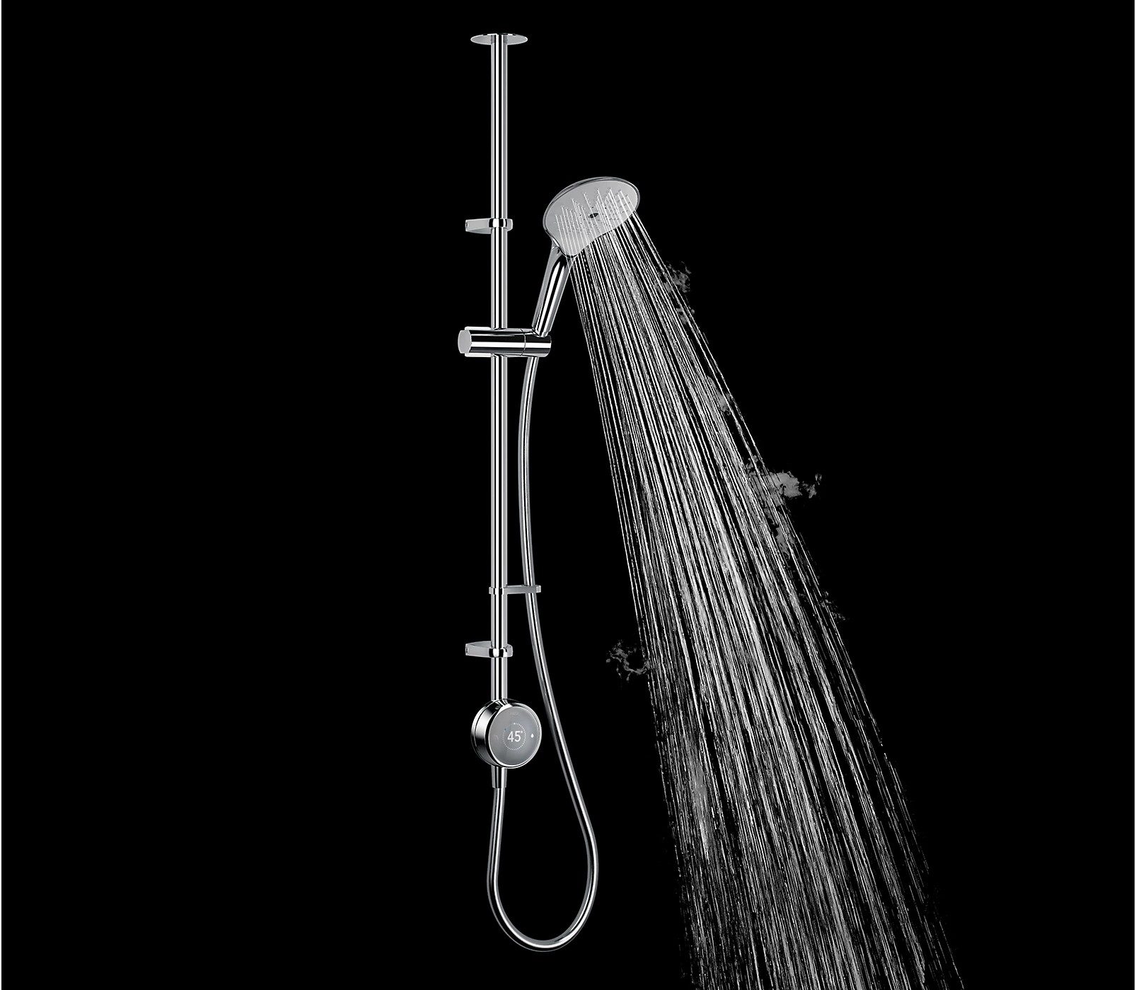 Mira Activate ColdBoost Single Ceiling-Fed High Pressure / Combi Boiler Digital Shower – Chrome