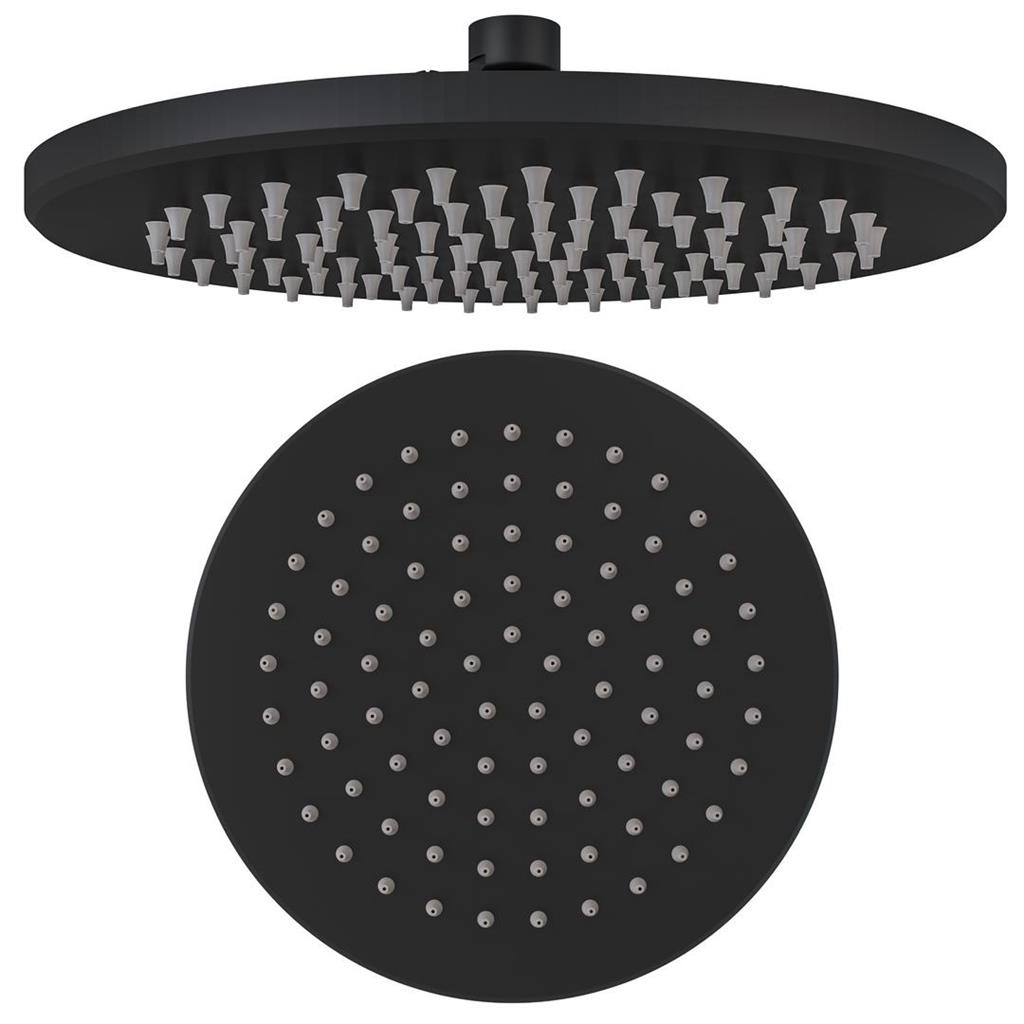 Eastbrook Meriden Concealed Valve, 300mm Shower Head & Wall Arm Bundle – Matt Black