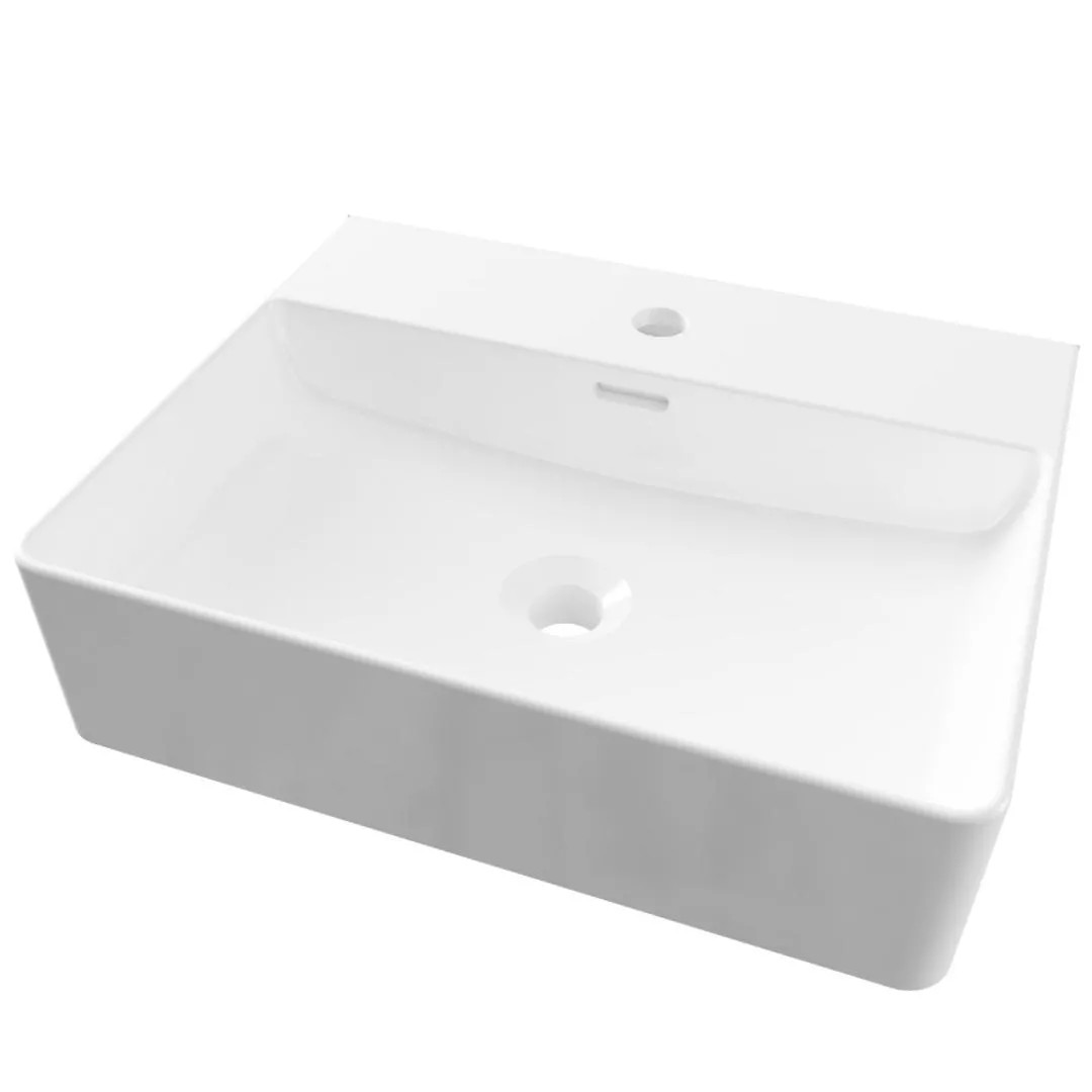Eastbrook Moat 500x400mm Sit on Basin – White