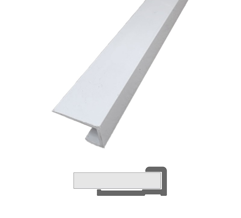 Abacus M1 Series Edge Profile 10mm White PVC
