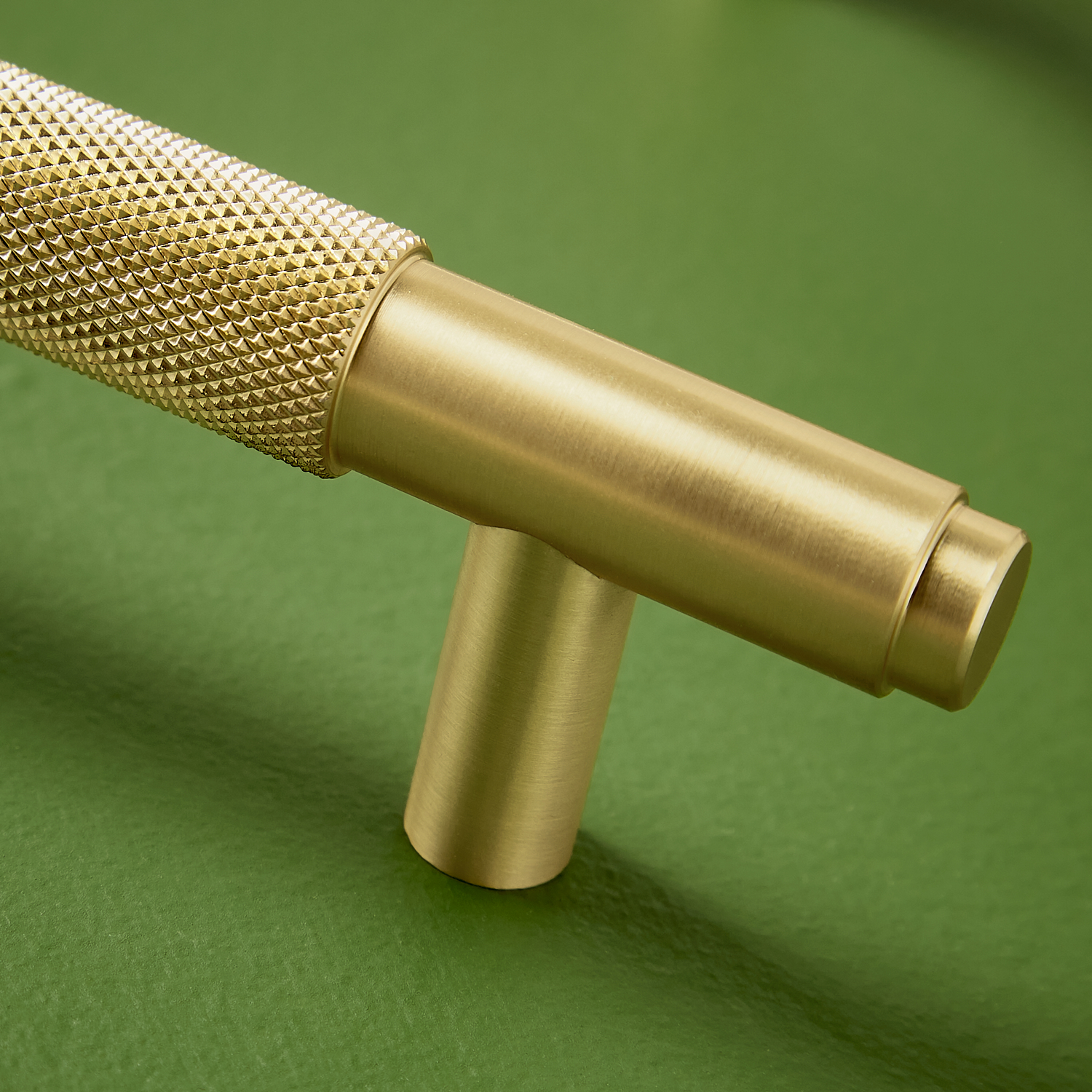 Knurled 250mm Handle Brushed Brass Get My Taps
