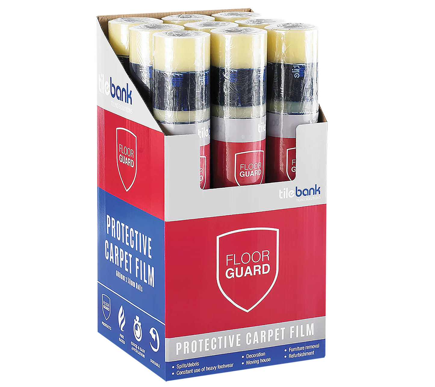 Tilebank Carpet Protection Film 600mm x 50m