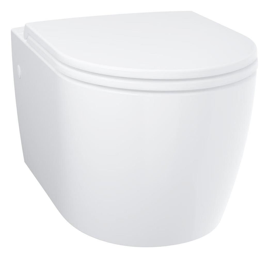 Grohe Bau Ceramic Rimless Wall Hung Pan & Soft Close Seat