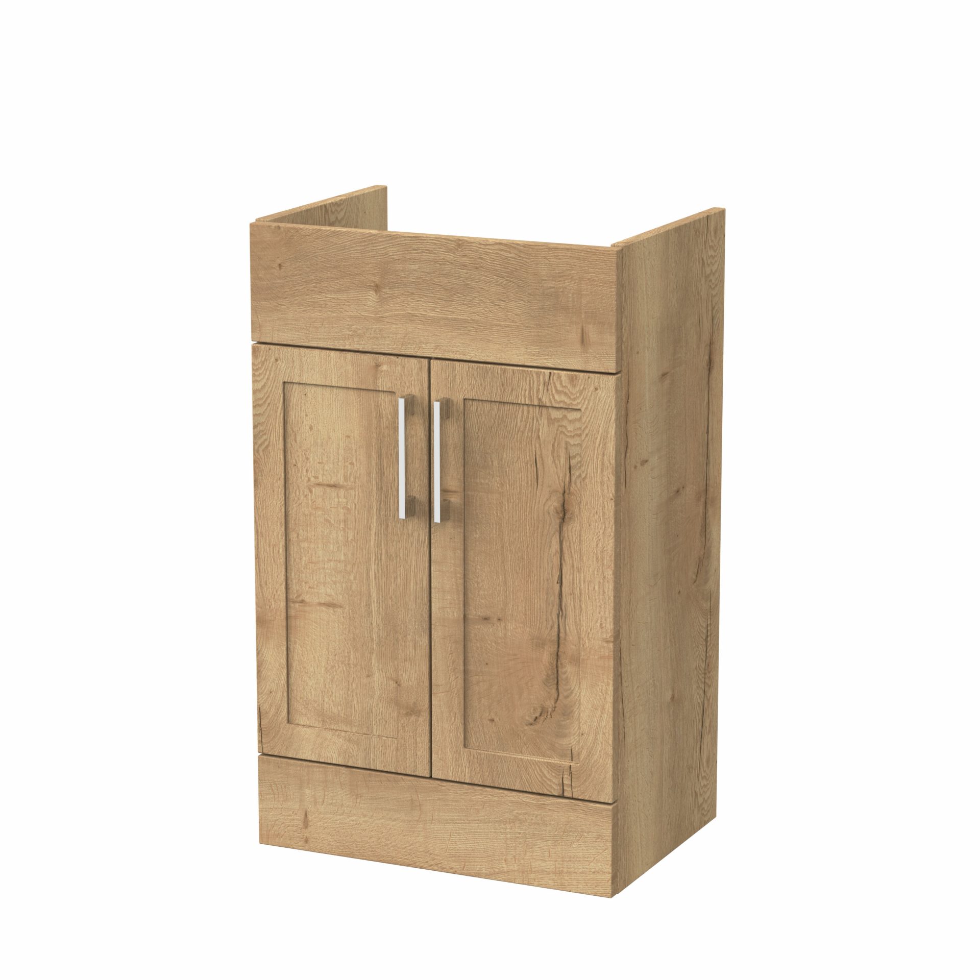 Nuie Lux Fable 500mm 2 Door Standard Floorstanding Unit – Autumn Oak