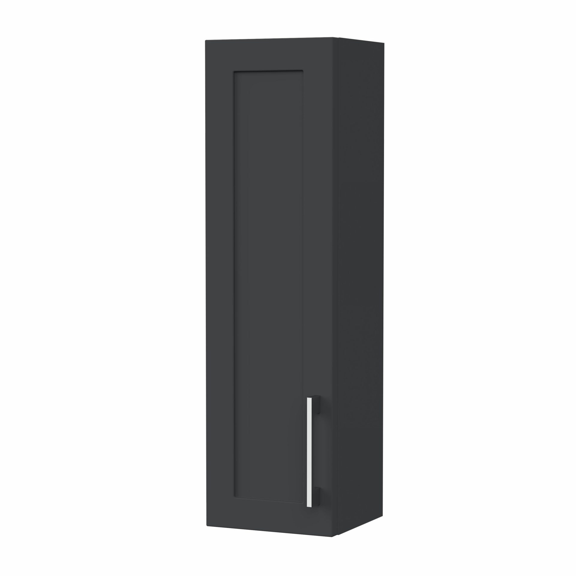 Nuie Lux Fable 200mm 1 Door Wall Hung Cabinet – Soft Black