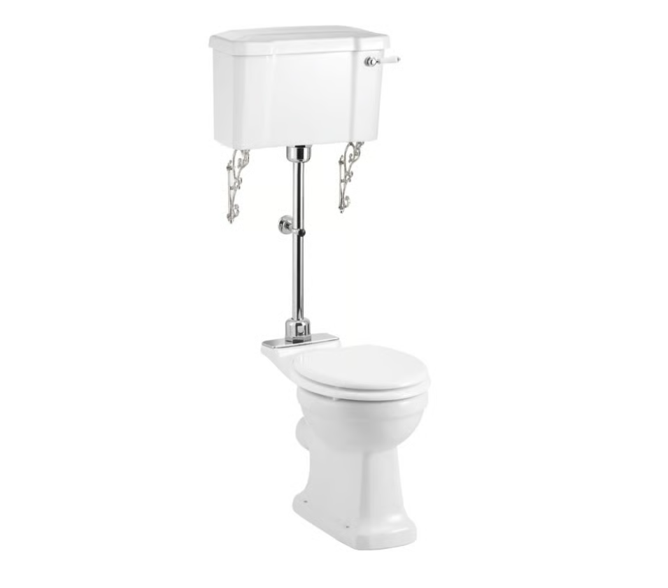 Burlington Standard Medium Level WC with 520 Lever Cistern
