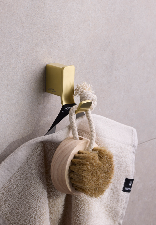 Miller Orlando Single Hook – Brushed Brass