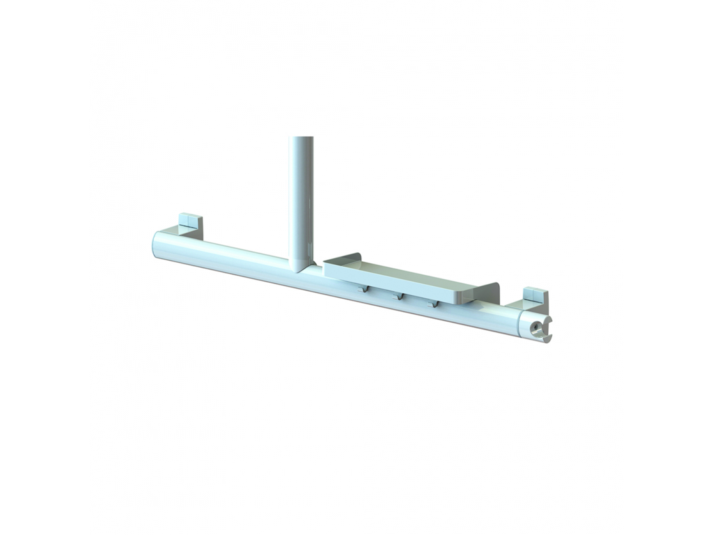 Pellet Arsis Shower Shelf with Hooks – White