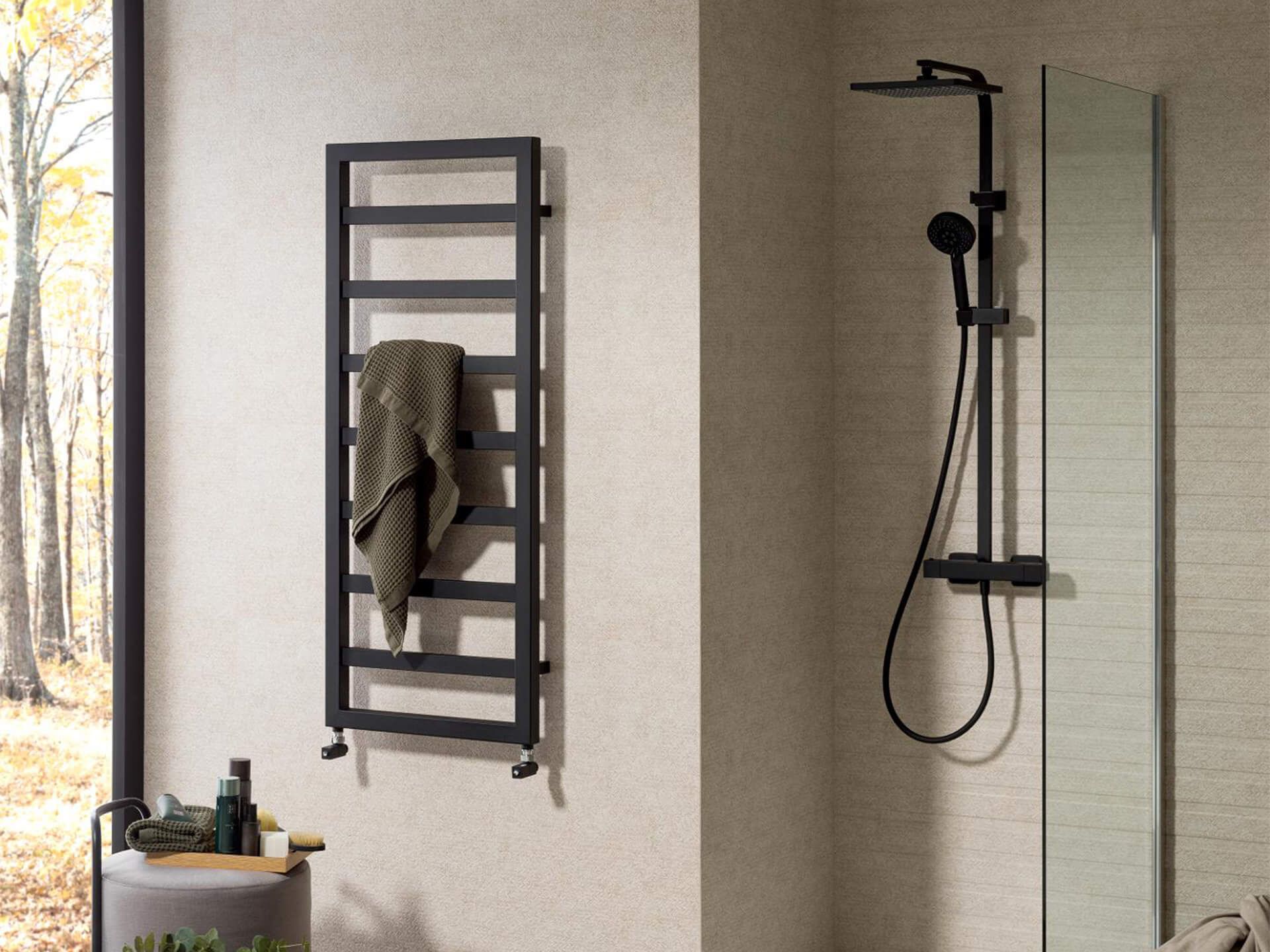 Porcelanosa Noken Square Radiator 530x1300mm – Black