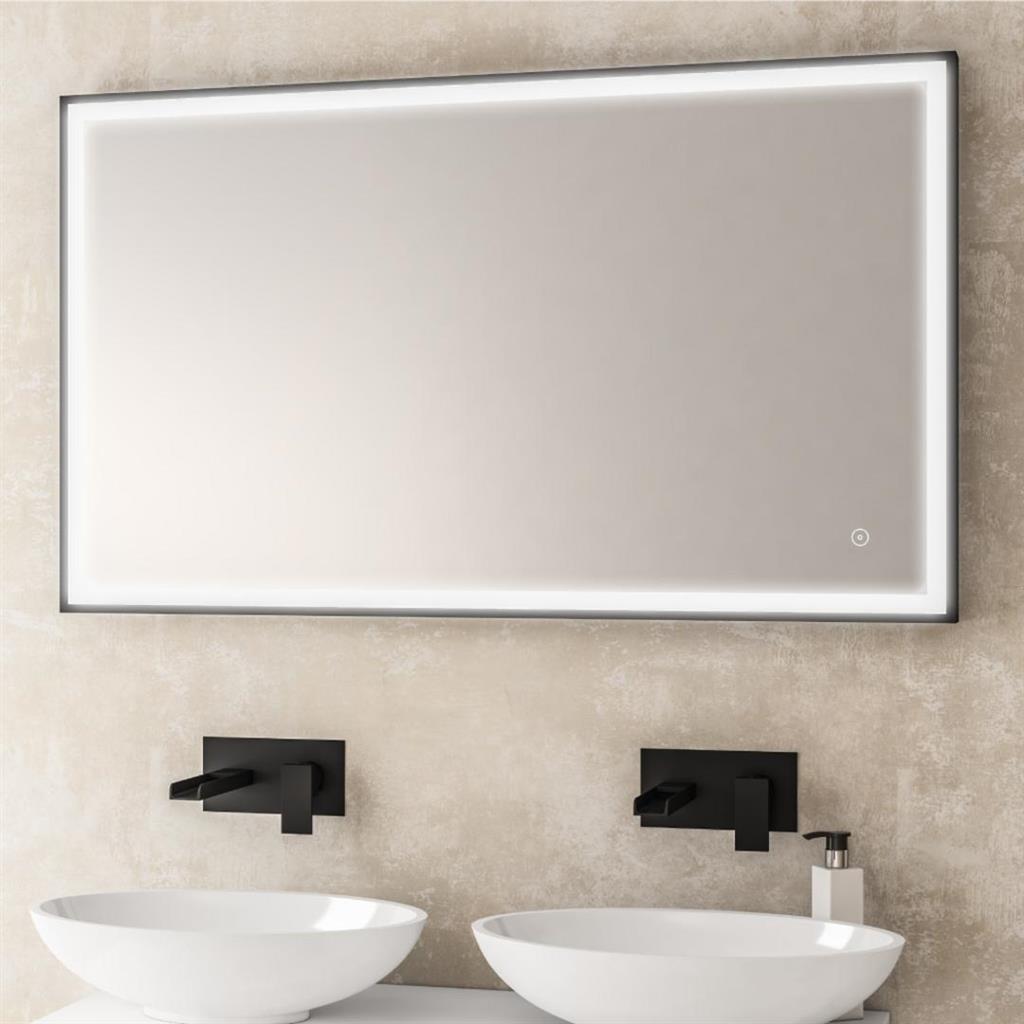 Eastbrook Castelli LED Framed Bathroom Mirror – Black