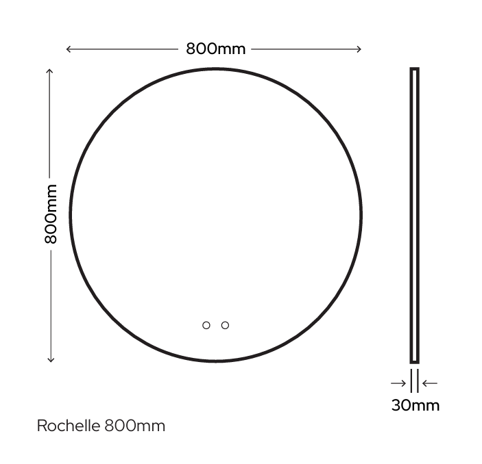 Sycamore Rochelle Tunable LED Mirror