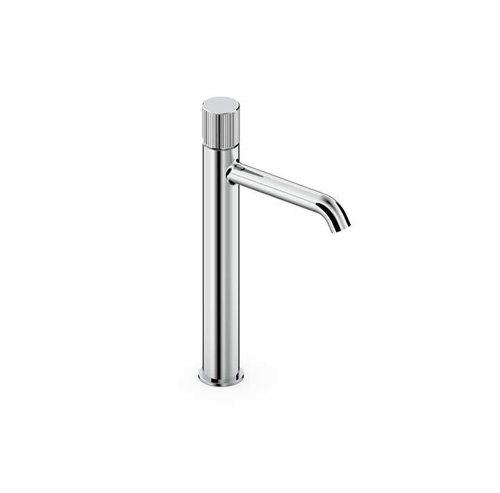 Tissino Esclusiva Arturo Tall Basin Mono Tap with Fluted Handle – Chrome