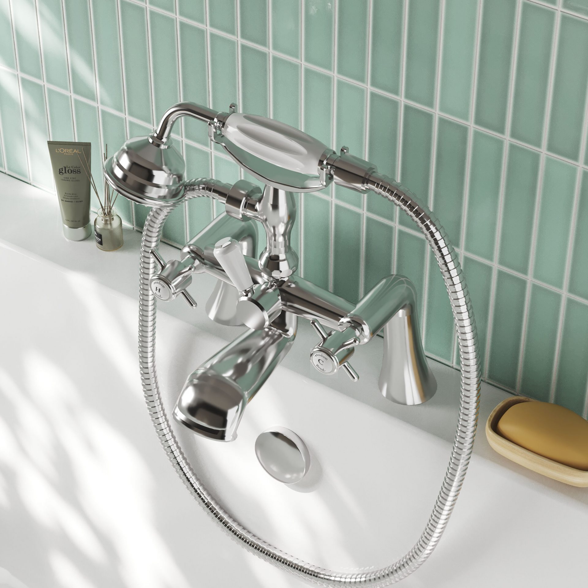 Nuie Beaumont Traditional 1/2″ Bath Shower Mixer – Chrome
