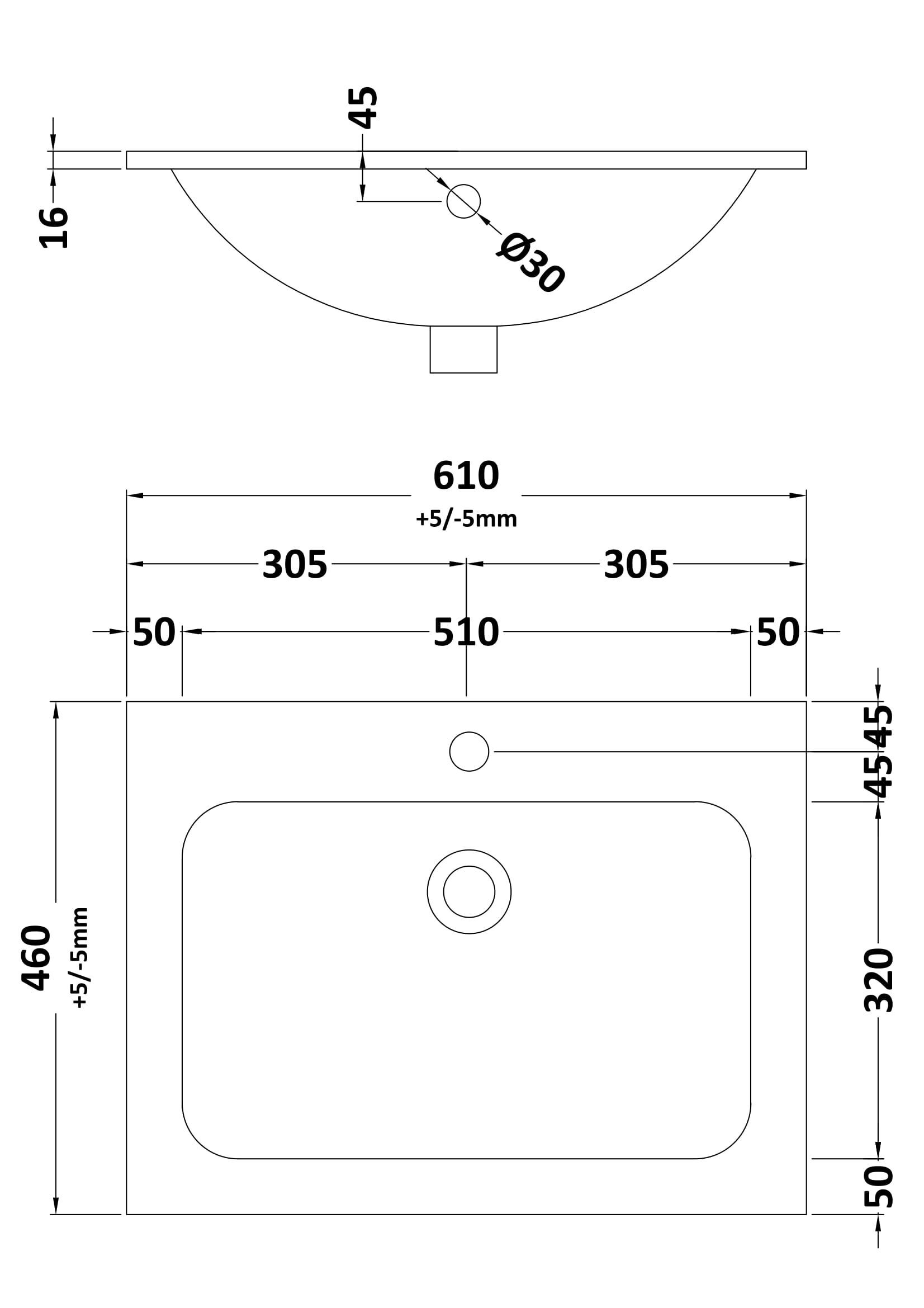 Hudson Reed Lille 600mm 1 Drawer Wall Hung Vanity Unit & Optional Basin – Graphite Grey