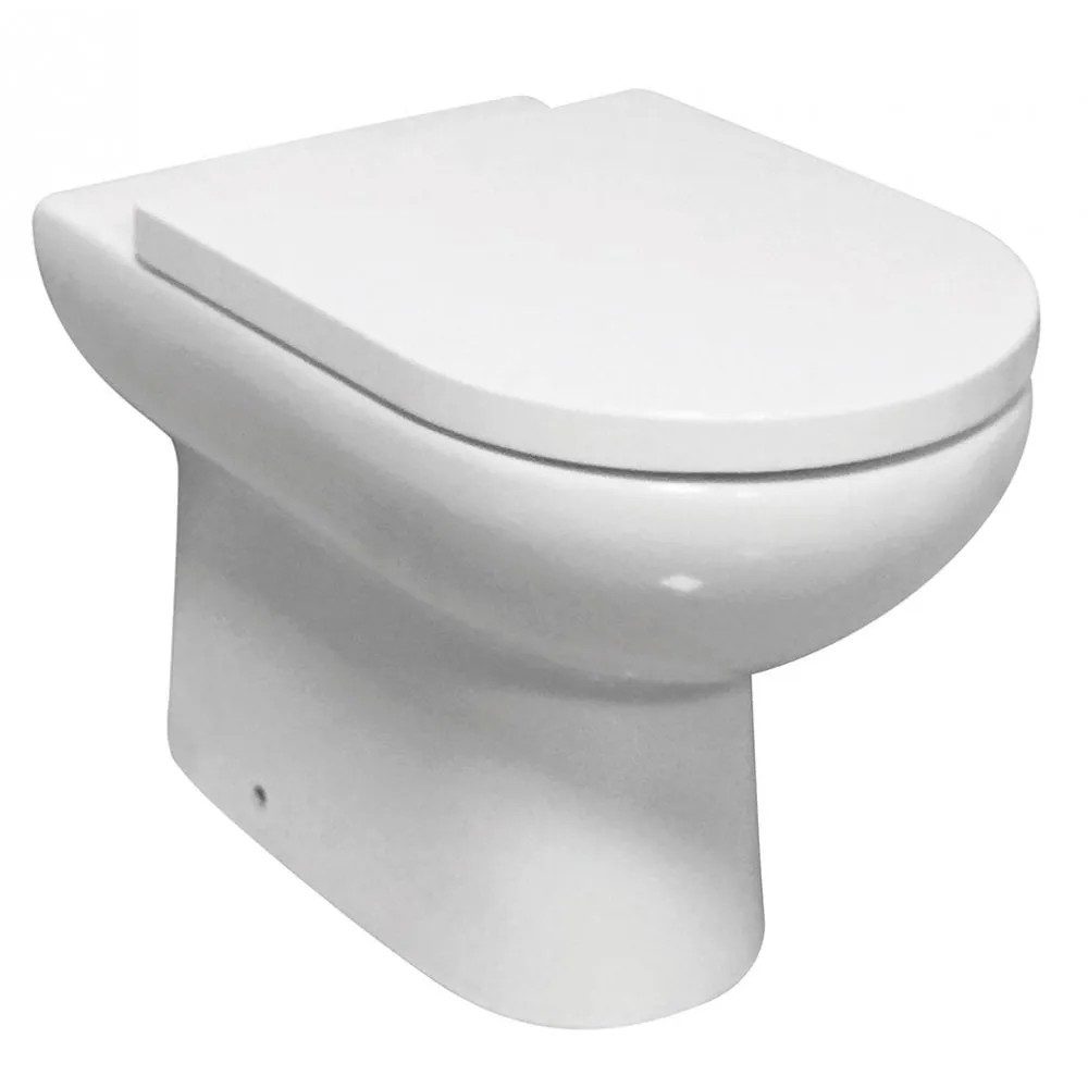 Qualitex Eton Rimless Back-to-Wall Pan & Soft Close Seat