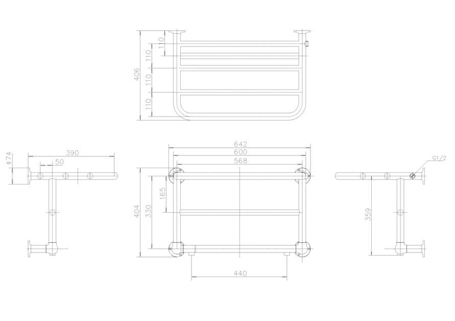 Burlington Strand Radiator – Chrome