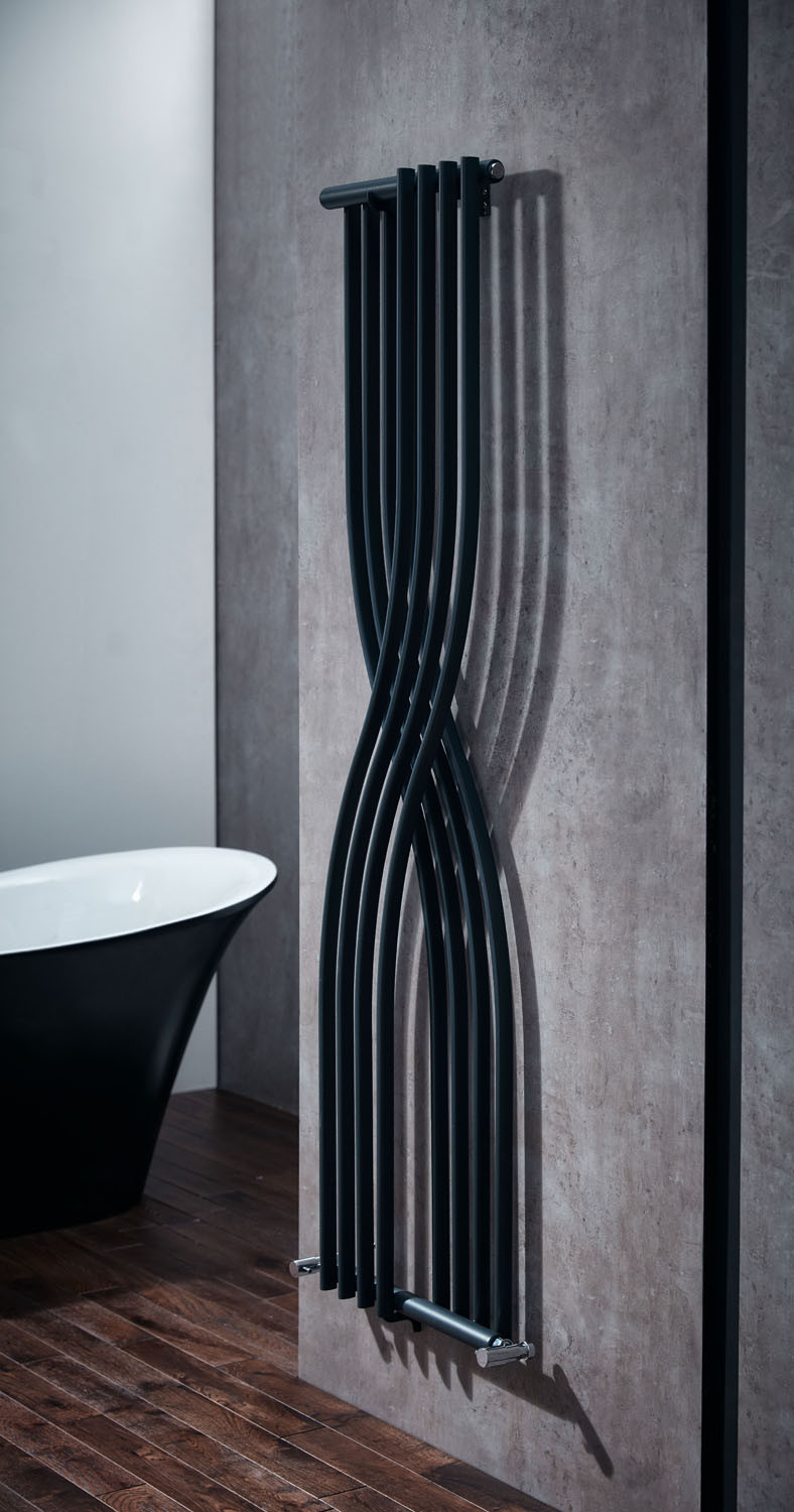 Contour Designer Geometric Radiator 450×1775 – Anthracite