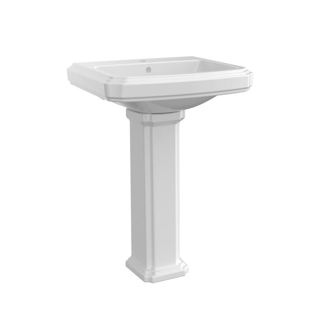Eastbrook Ashcombe 585mm 2 Tap Hole Basin & Full Pedestal
