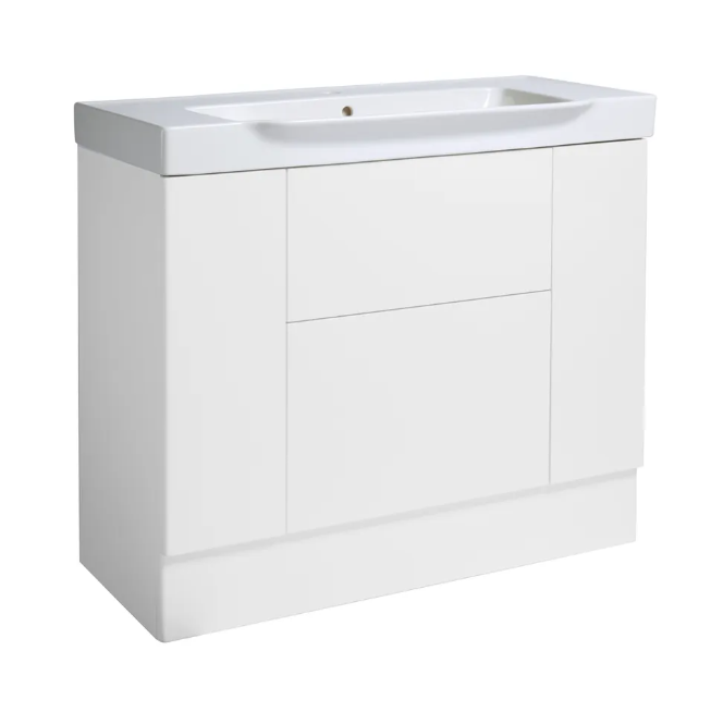 Roper Rhodes Academy 1000mm Freestanding Unit & Basin – Gloss White