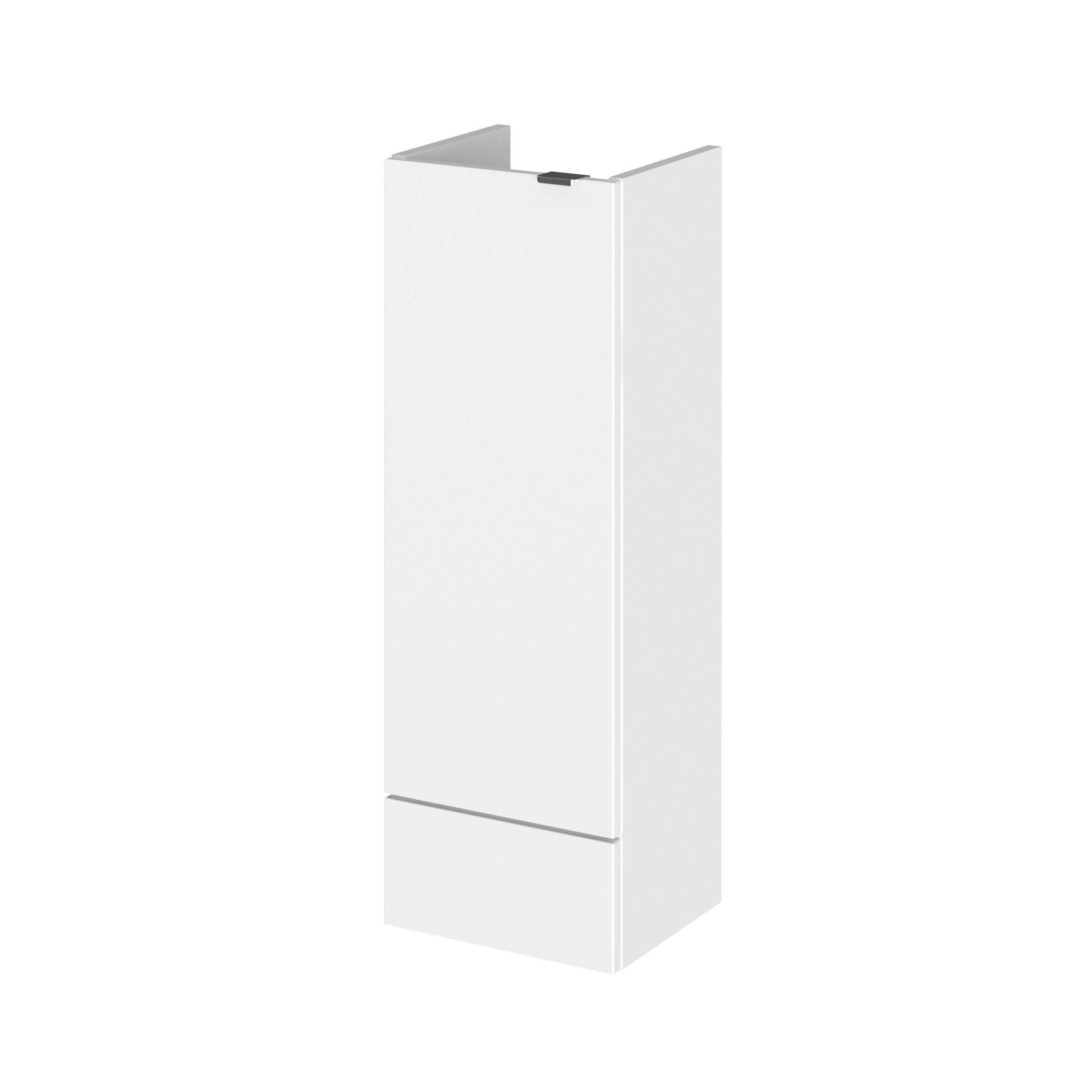 Hudson Reed Fusion Slimline 300mm 1 Door Floor Standing Base Unit – Gloss White