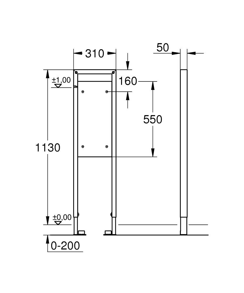 Grohe Rapid SL Fixing Element
