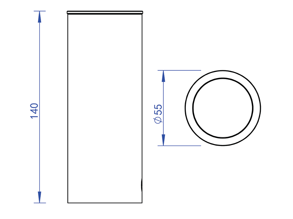 Aqualla Design Collection Freestanding Tumbler – Brushed Bronze