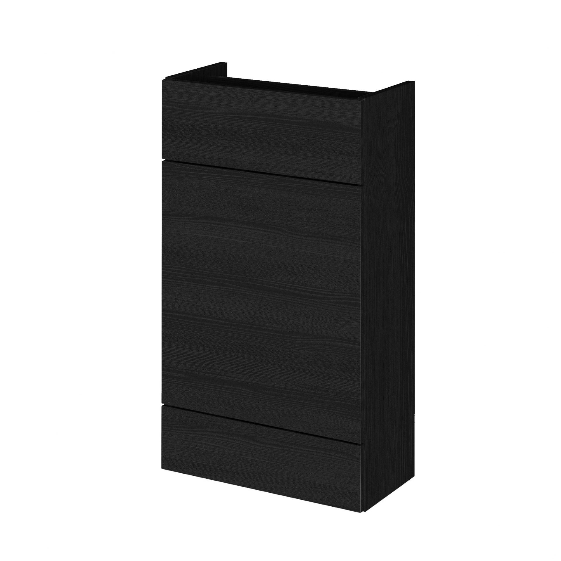 Hudson Reed Fusion Slimline 500mm Floor Standing WC Unit – Charcoal Black