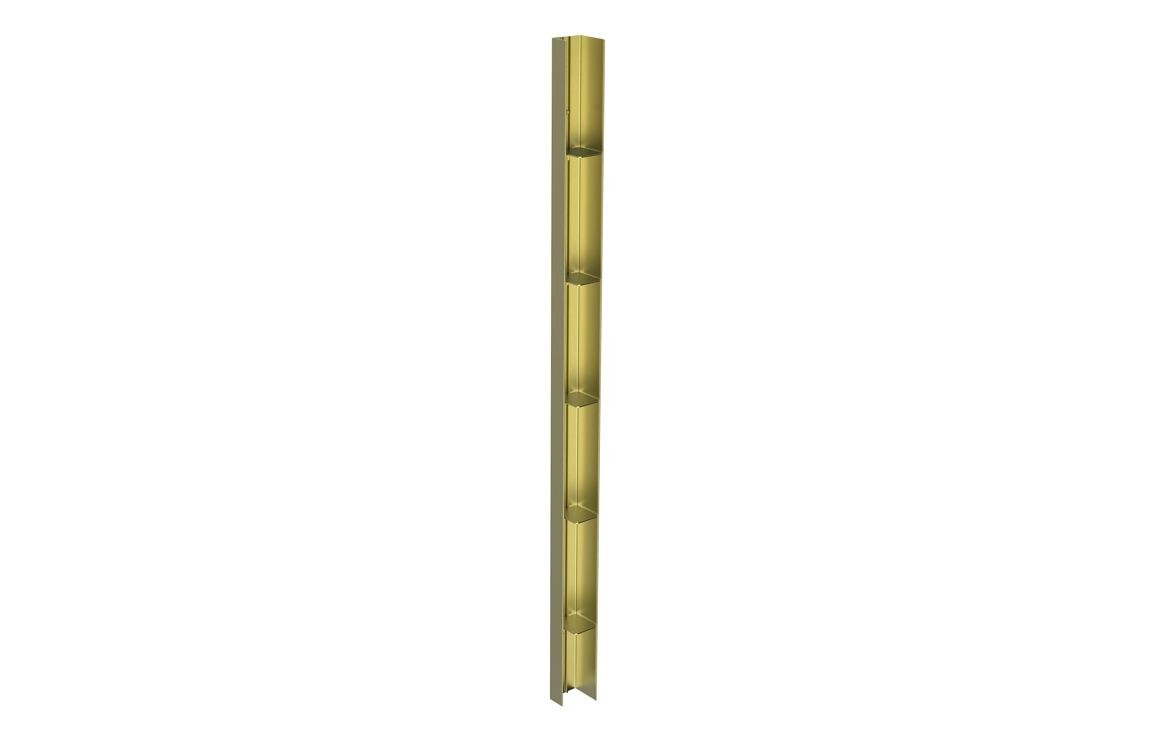 MyBathrooms Optimum 1950mm Wetroom Storage Shelves – Brushed Brass