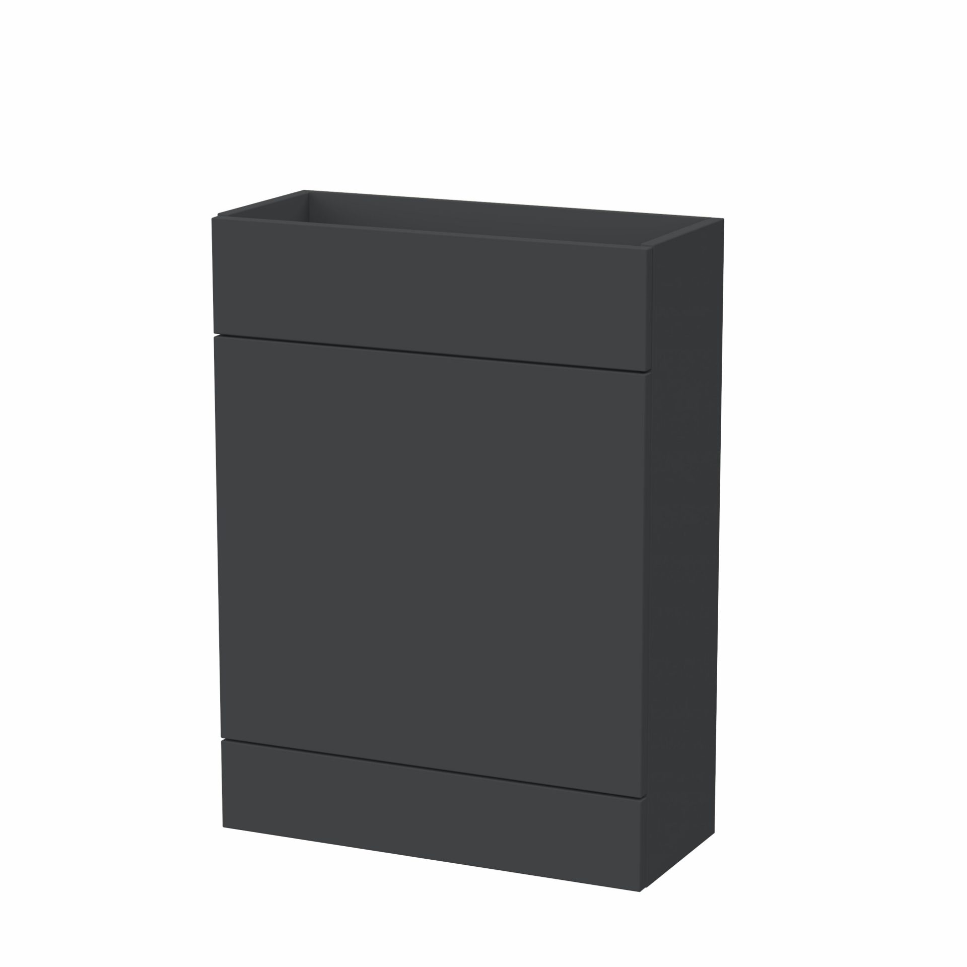 Nuie Lux Krest 600mm Slim Floorstanding WC Unit – Soft Black