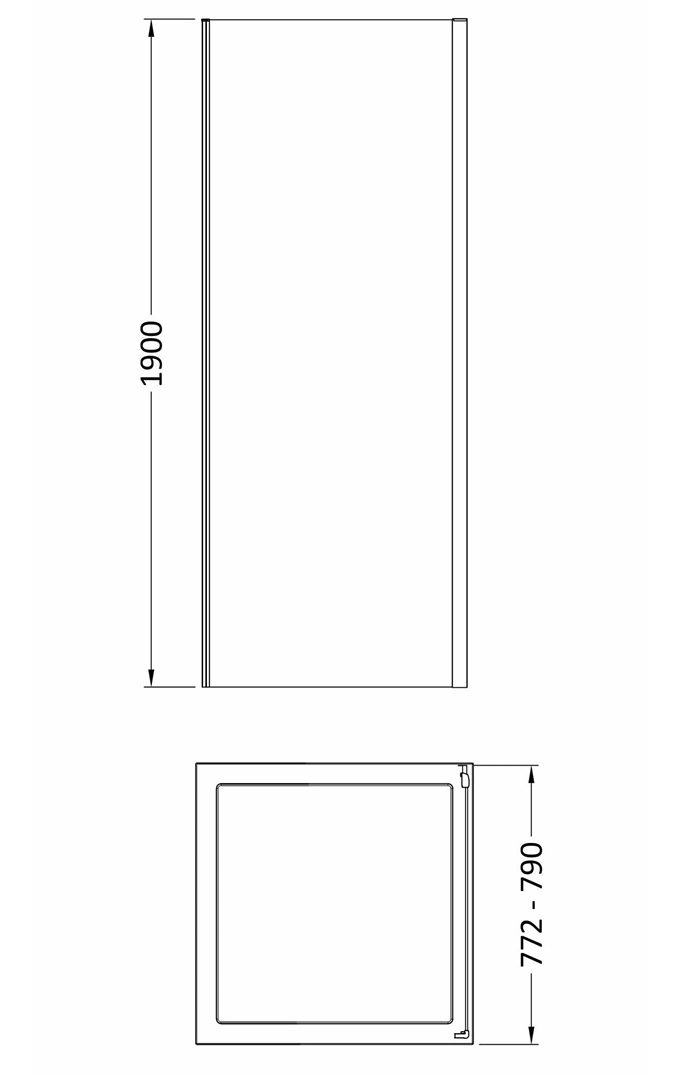 800 x 800mm Brushed Brass Bi-fold Door Shower Enclosure With White Tray