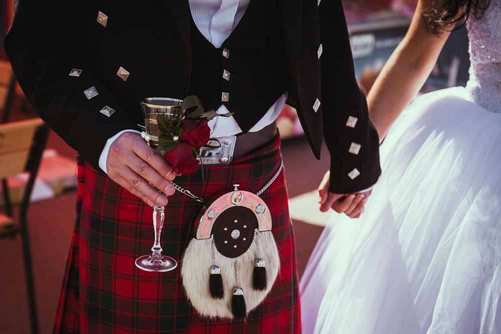 81bbf1da Beautiful Scottish Couple Groom And Bride 