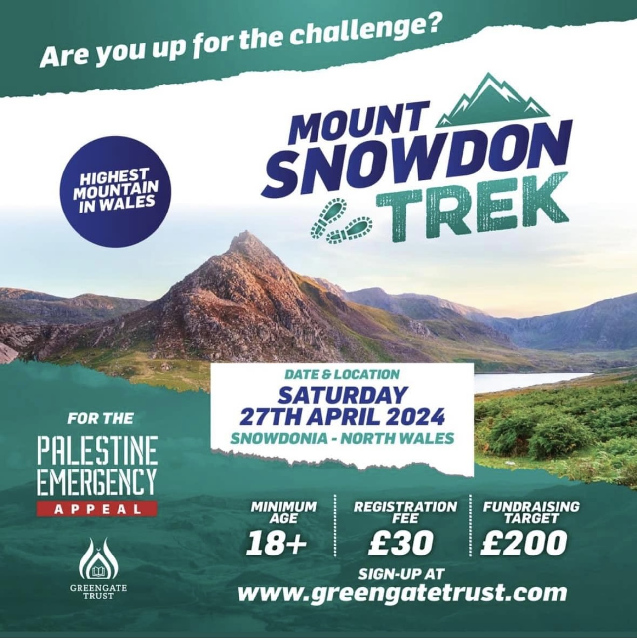 Mount Snowdon Trek – Palestine Emergency Appeal