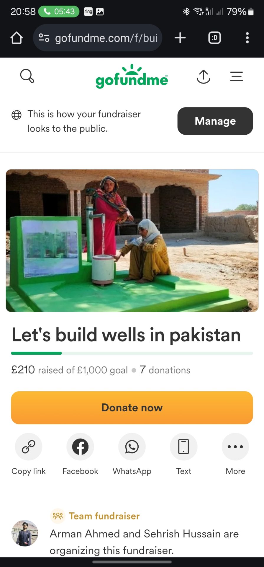 Let’s build Wells for my mother