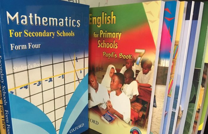 School textbooks for the curriculum in Africa
