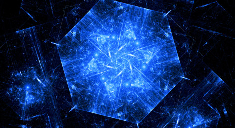 Blue nanotechnology background