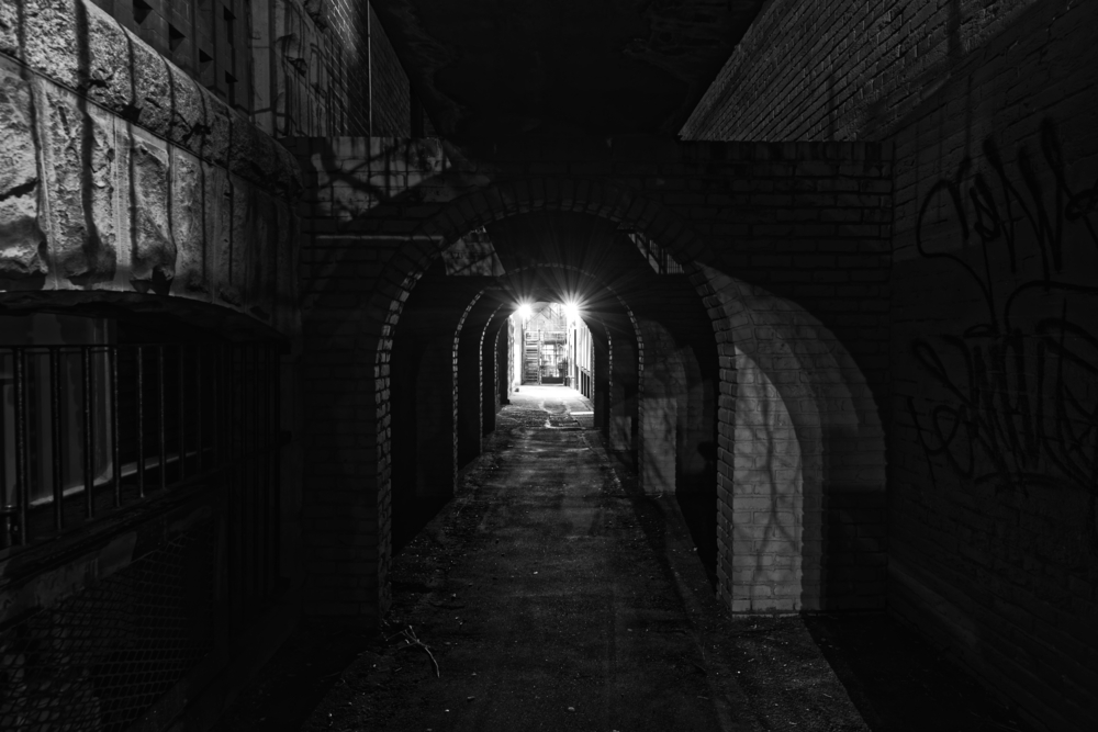 Dark Gloomy Alleyway