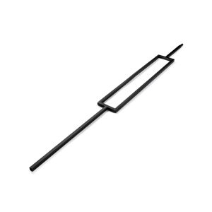Cambridge Black Metal Rectangular Baluster