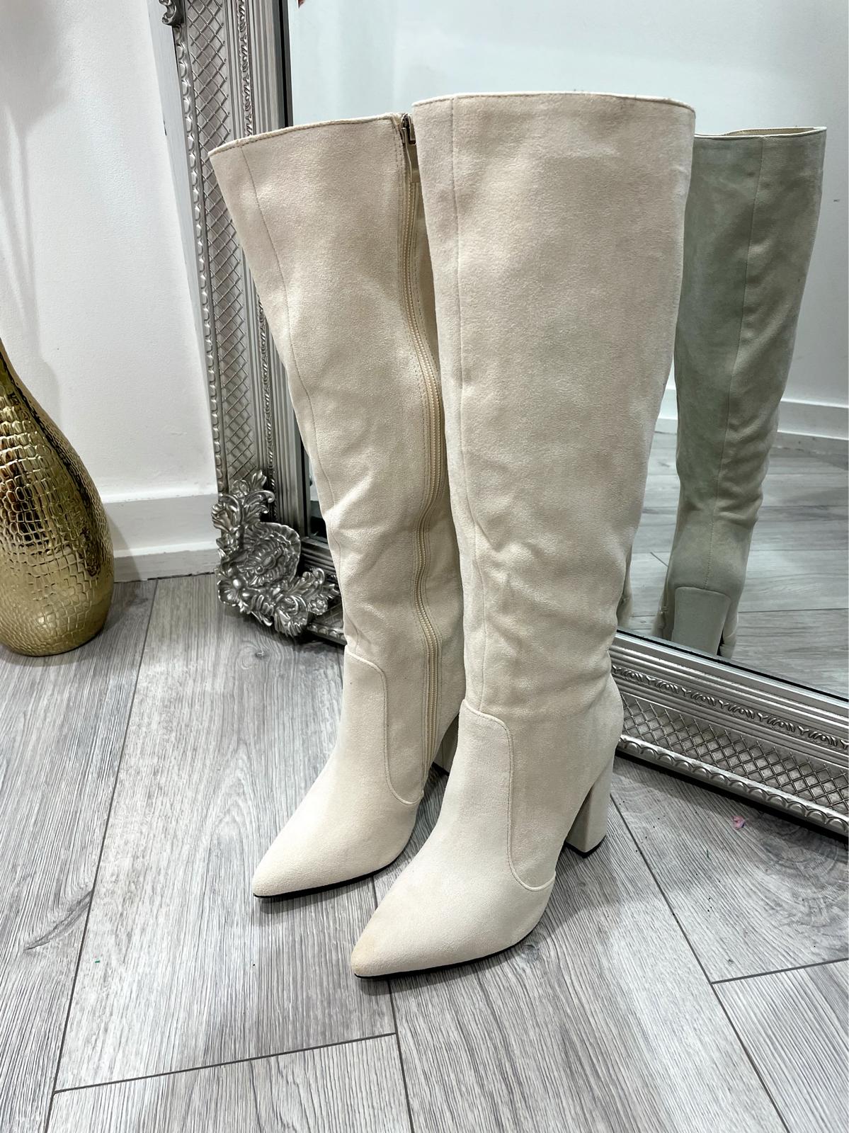 Ella Suede Long Boots – Collections London