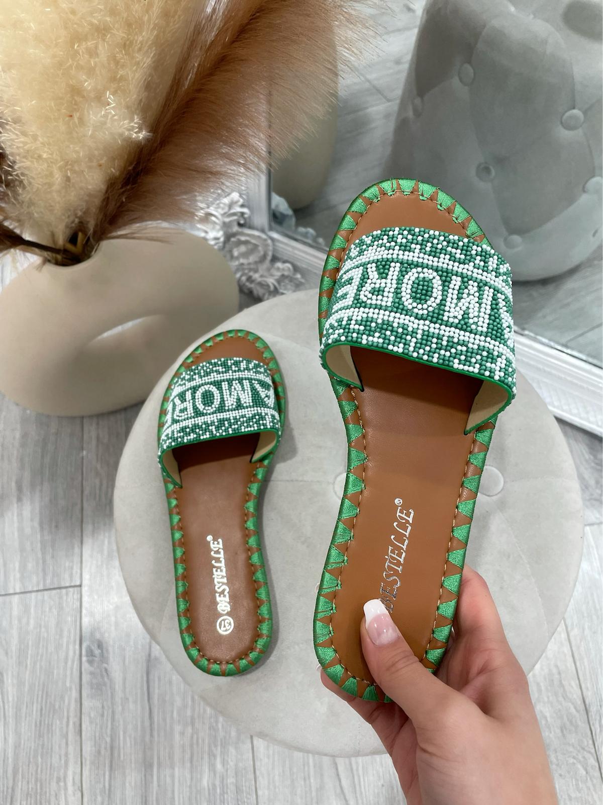 Amore Slides Green – Collections London