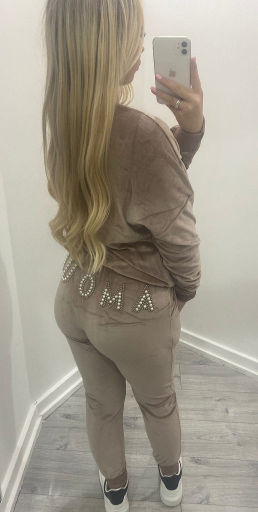 Amore Tracksuit Dusty Pink – Collections London