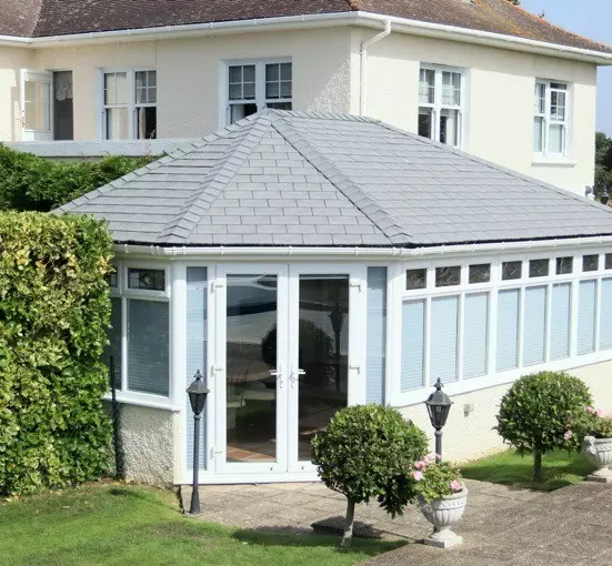 Diamond Windows Droitwich slate roof conservatory design