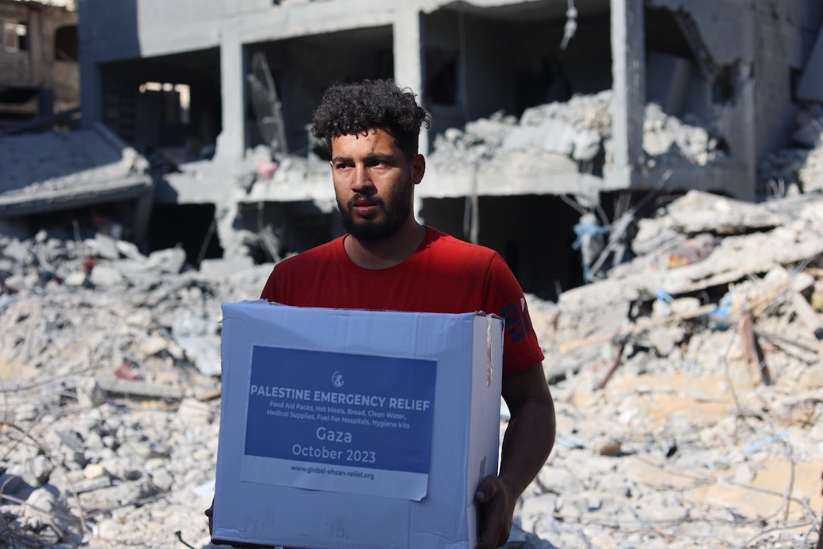 Distribution of Aid in Palestine - Global Ehsan Relief