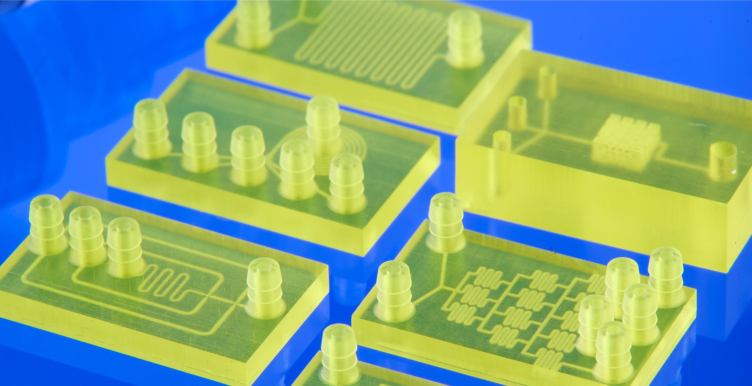 A selection of 3D printed microfluidics by IPFL's micro 3D