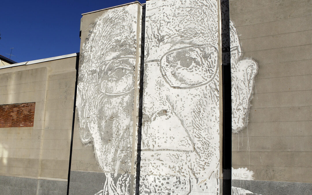 Saramago por Vhils en la UC3M