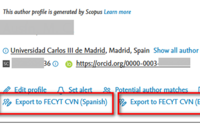 CVN FECYT y Scopus